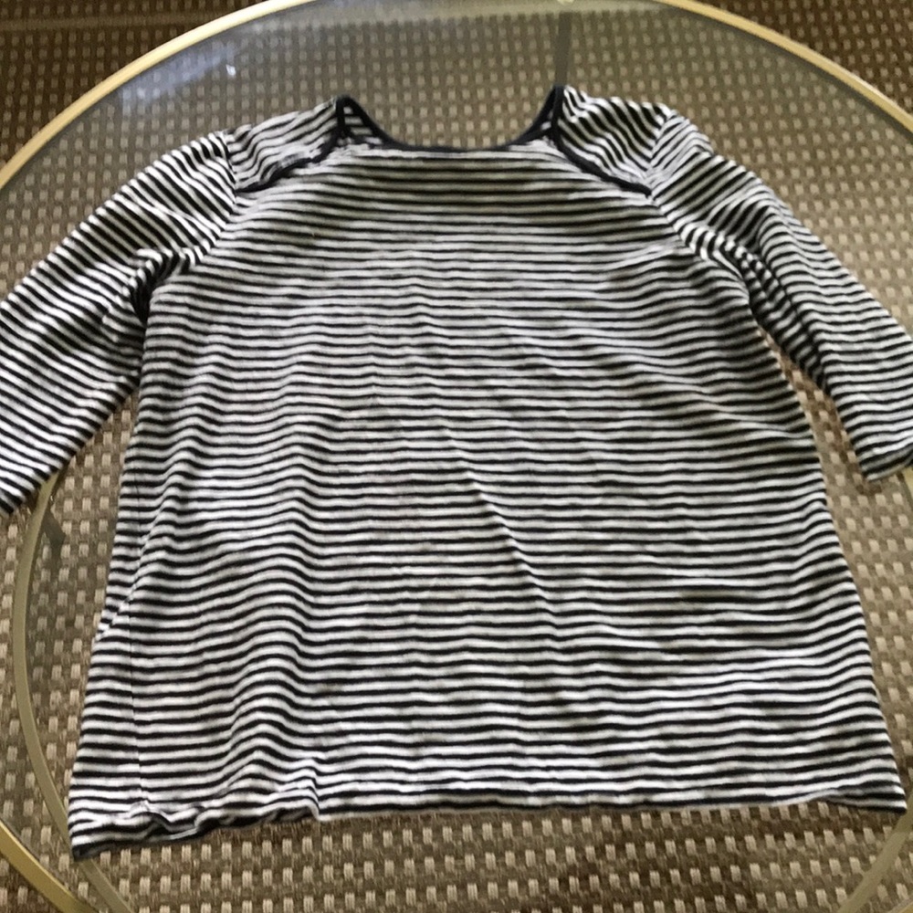 Striped black and white shirt